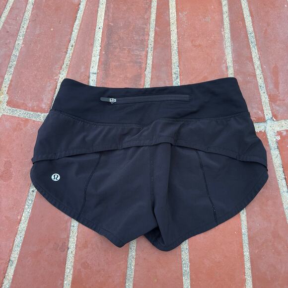 Lululemon Speed Up Short Black W7AO6R 8 - Picture 1 of 1